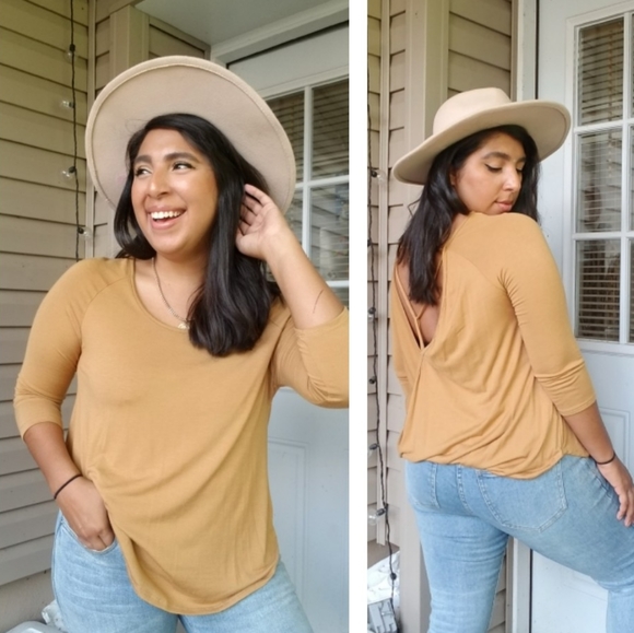 STAY GOLDEN MUSTARD TOP - Picture 4 of 16